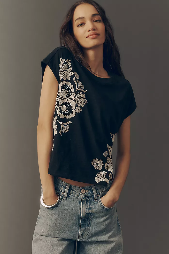 Embroidered Topanga Tee